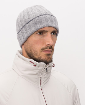 Brunello Cucinelli Gray cashmere hat M2240900