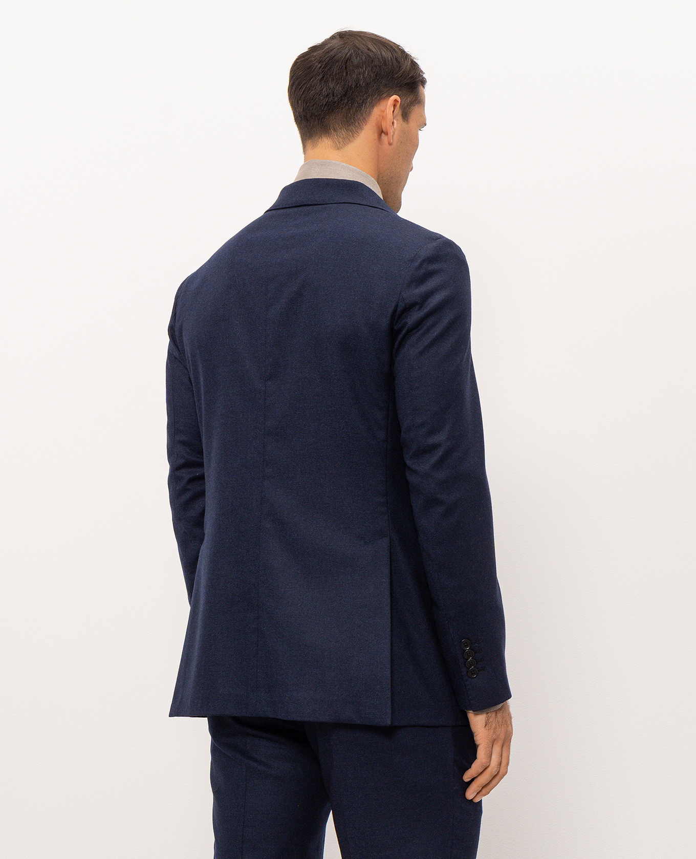 Blue wool blazer Pini Parma 4
