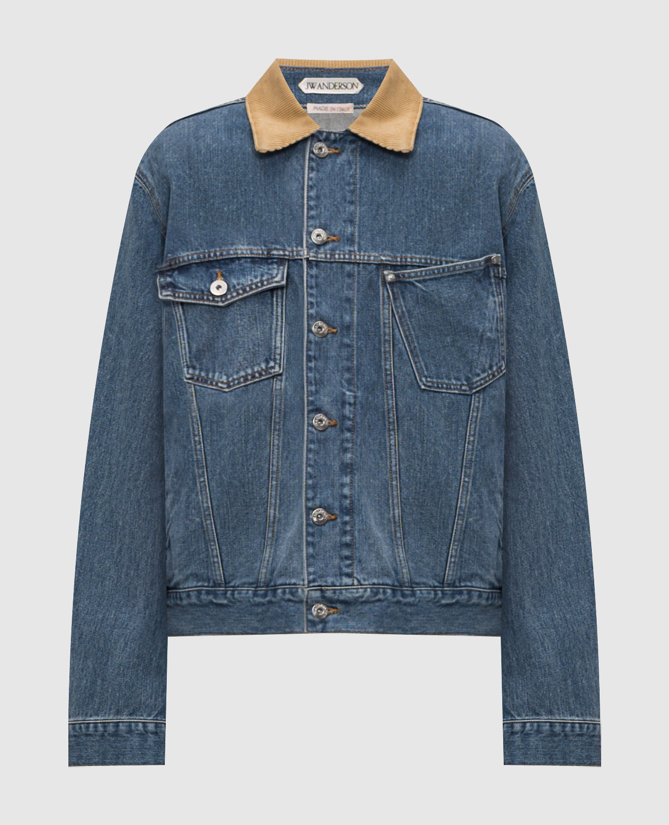 Blue denim jacket with patch JW Anderson