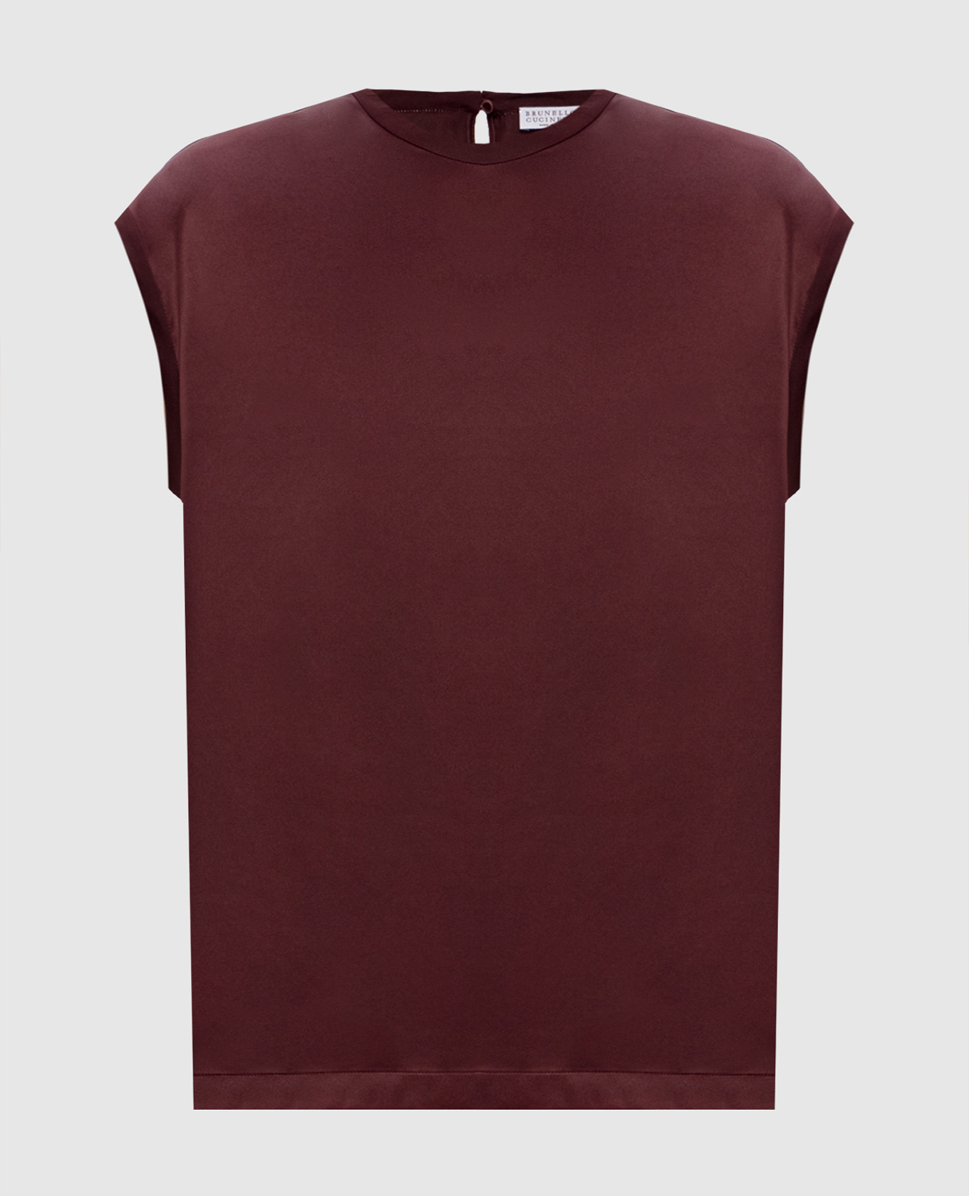 Burgundy silk top