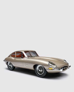 Amalgam Beige souvenir in the shape of a Jaguar E-type Coupe car M6008