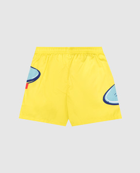 Diesel Mipwirl Children's Yellow Swim Shorts J02712KXBTG