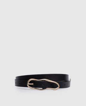 Marsell Black leather belt Groviglio MACD006P010