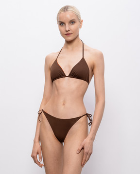 Fisico Brown reversible swimsuit bodice CR13MB