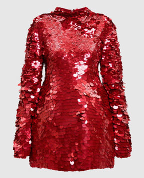 Max Mara Sportmax TEFRITE red dress with sequins TEFRITE04