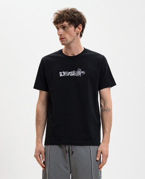 Off-White Black T-shirt with print 44MAA027S26J007