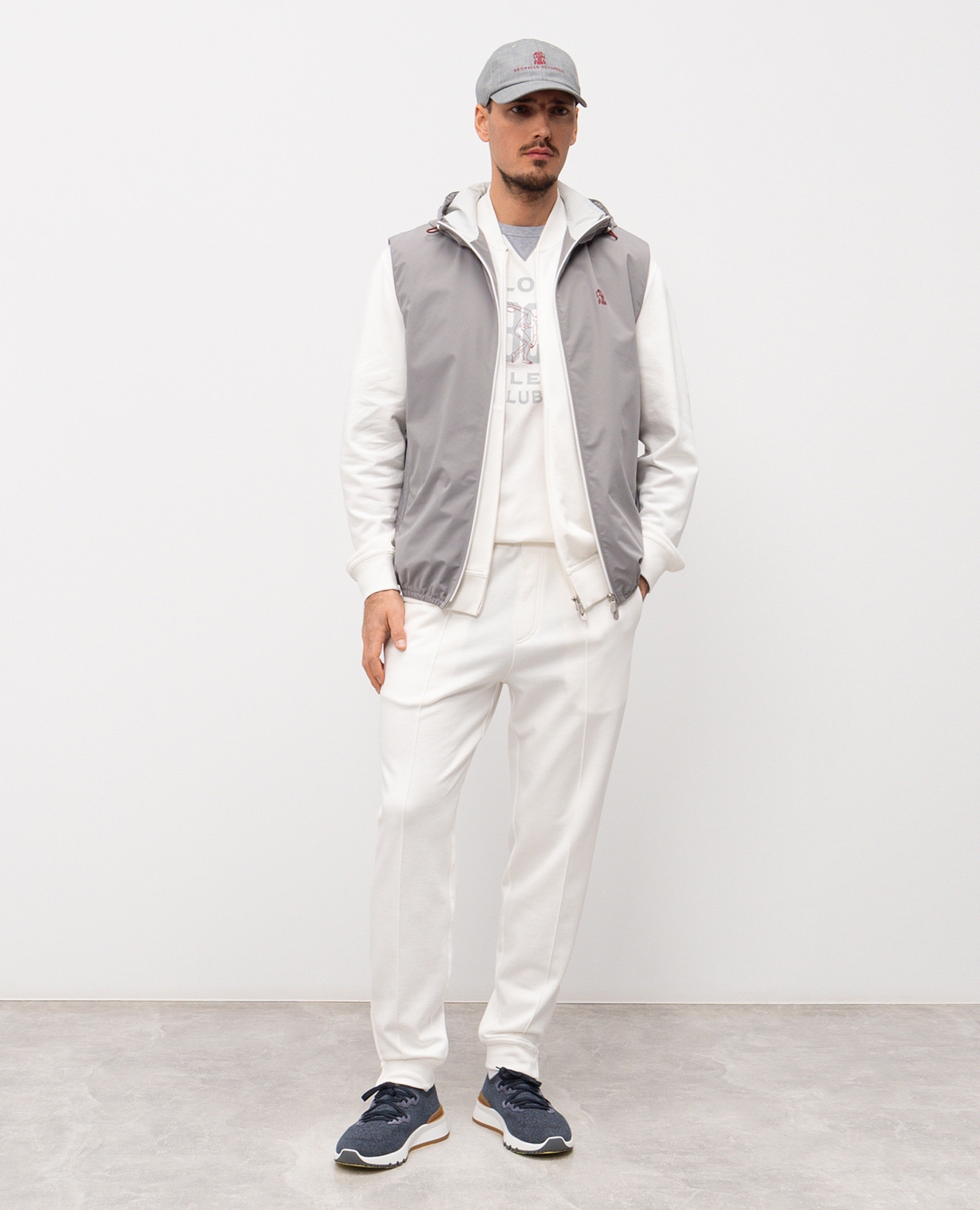 

White joggers Brunello Cucinelli
