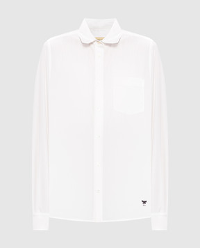 Max Mara Weekend White WKDBAHAMAS shirt with emblem WKDBAHAMAS