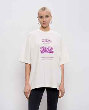 Vetements White printed T-shirt ME76TR263V
