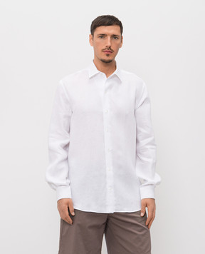 Agnona White linen shirt TD07U1YU3049