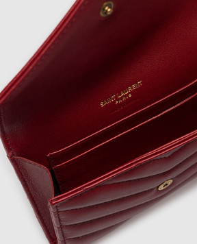 Saint Laurent Burgundy leather wallet CASSANDRE 863726AAEAX
