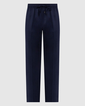 Castangia dal 1850 Blue wool pants EQ1065730