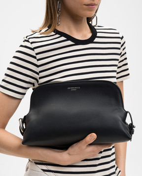 Ann Demeulemeester Dolly black leather clutch B0013894LT191
