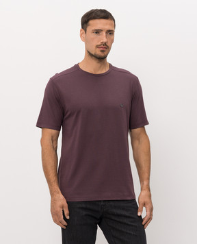 Stefano Ricci Purple T-shirt with emblem SFRMNH6104920803