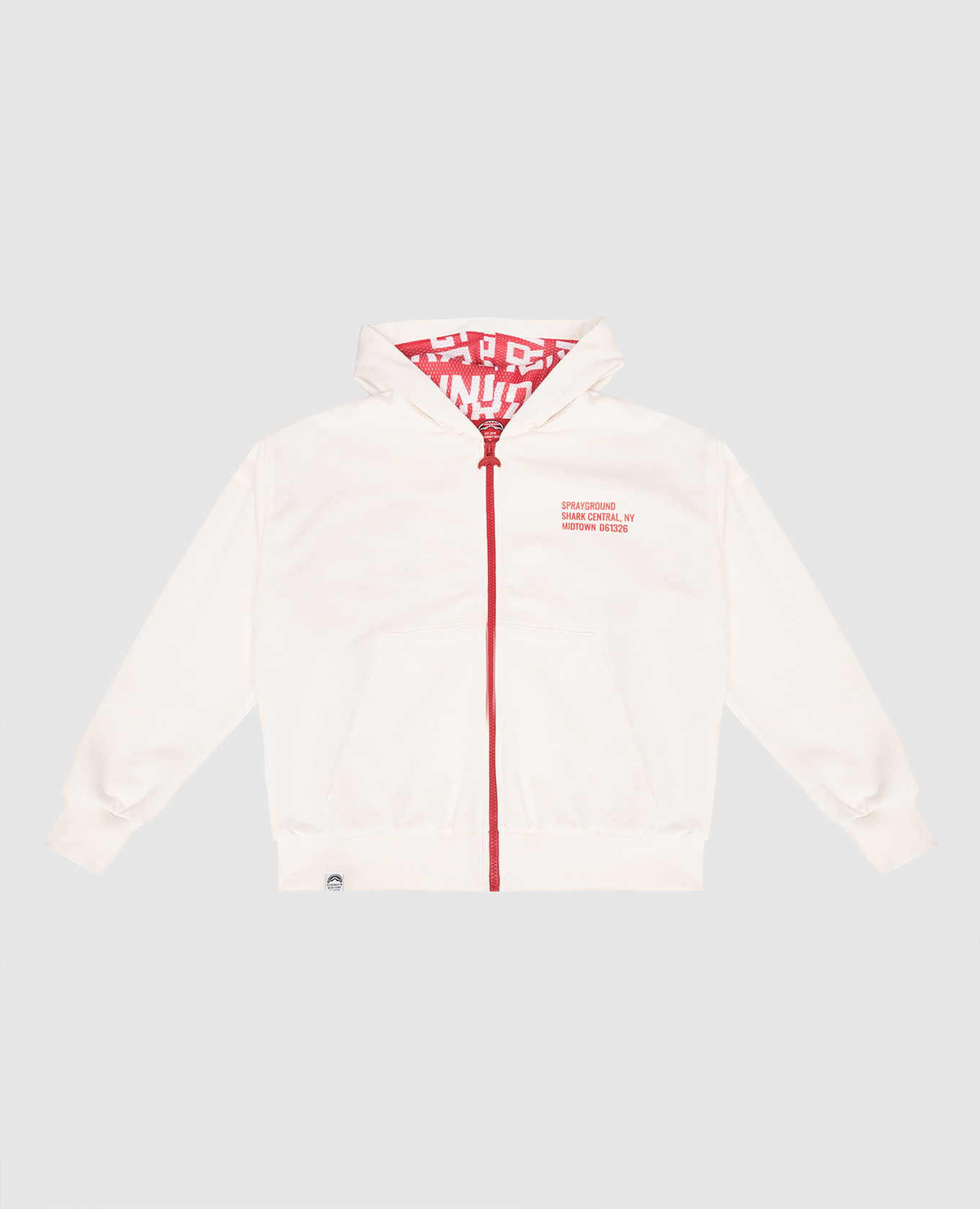 Children's white Shark sports jacket Sprayground
