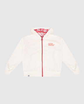 Sprayground Children's white Shark sports jacket SPY1385EIVO