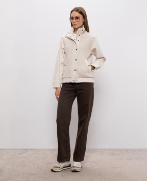 Woolrich Beige jacket with wool CFWWOU2194FRUT3496