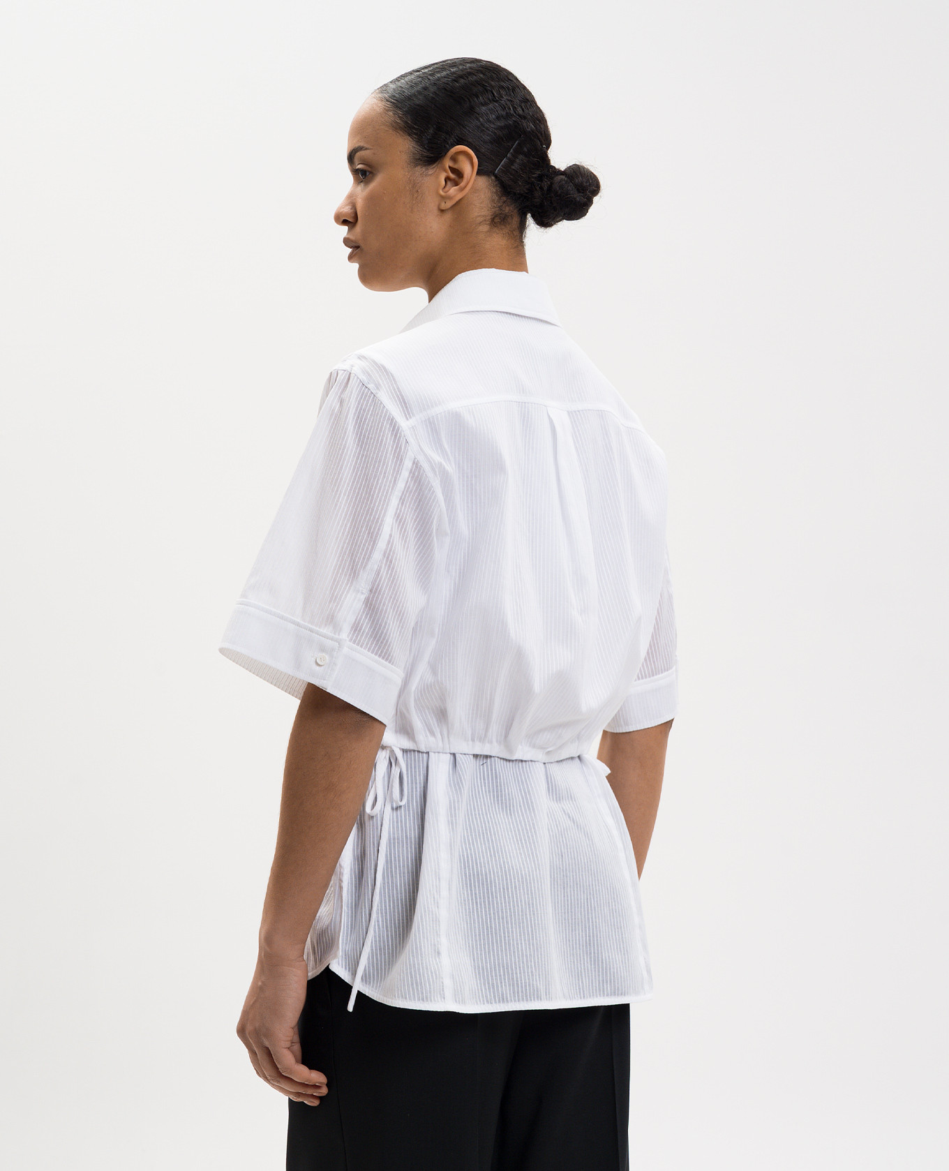 White shirt with double construction Juun.j 4