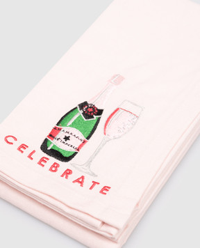 Vondels CELEBRATE pink linen napkin set 9237000045095