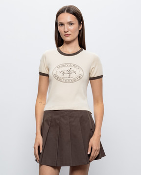Sporty & Rich Beige Fatou T-shirt TO13883244CR07