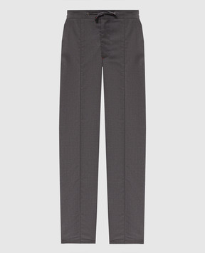 ISAIA Gray wool pants PNC053P9010