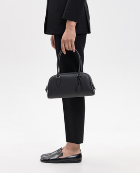 The Row Black leather bag India W2120L129