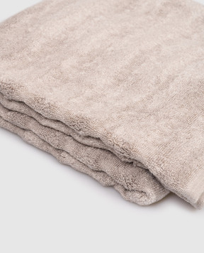 Hamam Beige terry bath towel ASH RIBBED ASHRIBBEDBATHTOWEL