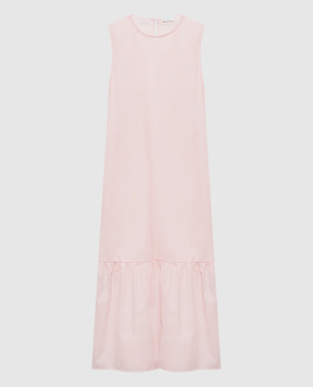 Peserico Pink midi dress with ruffles M02782T605750