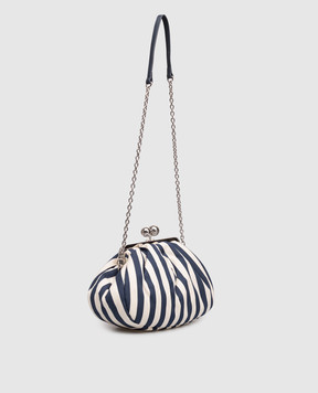 Max Mara Weekend Pasticcino striped bag with patch WKAGERUSIA