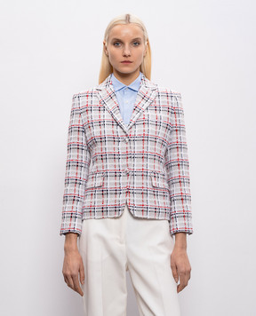 Thom Browne Gray tweed jacket with wool FBC955AF1104
