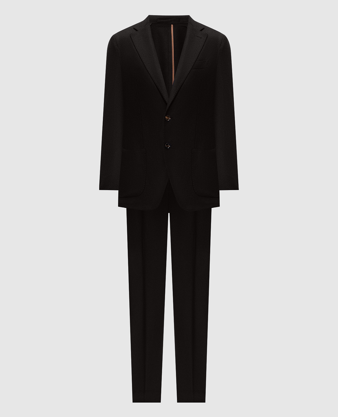 Black wool and cashmere suit