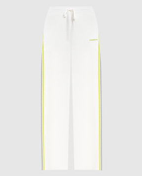 Casablanca White sweatpants with logo WSP26KW124501