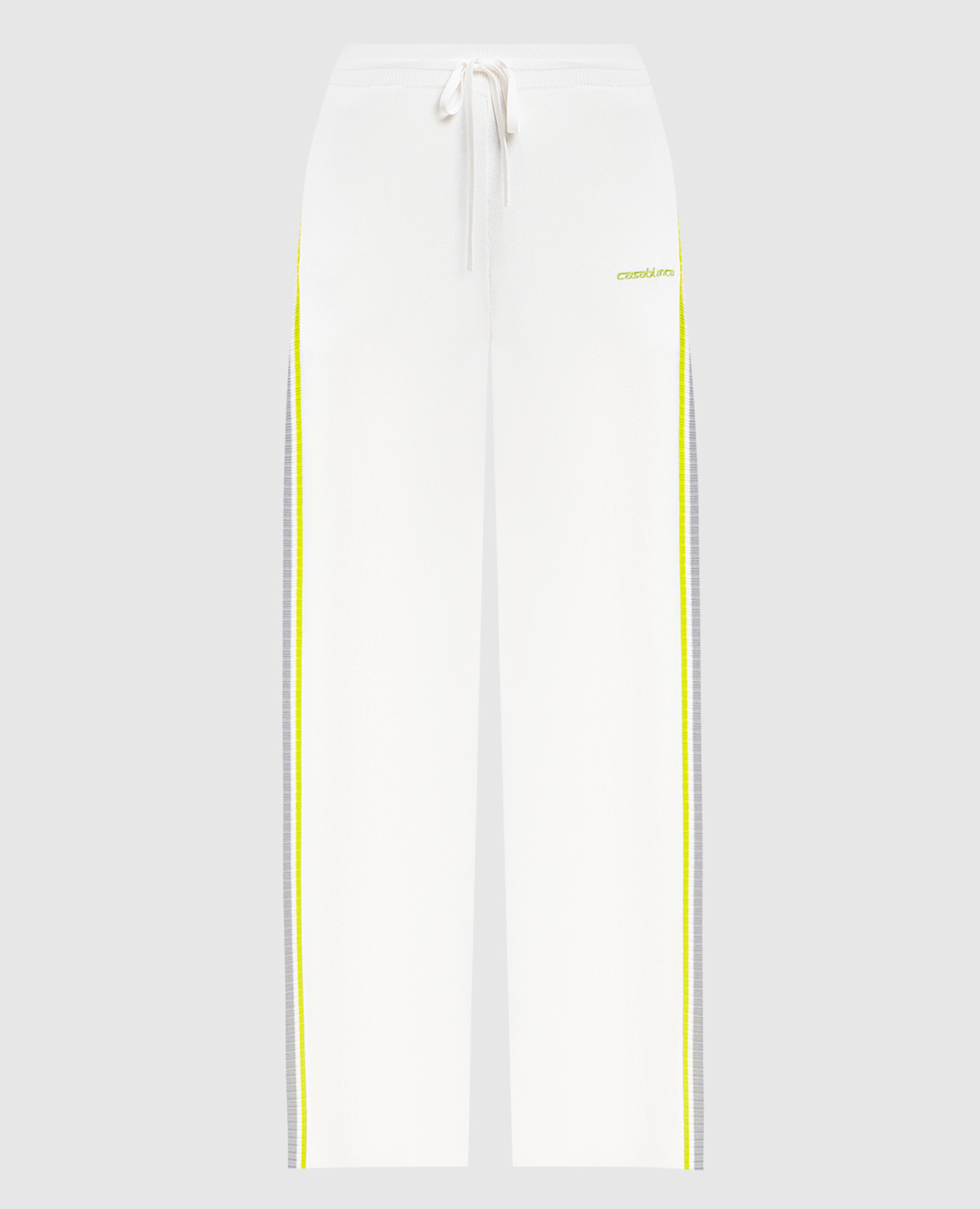 Pantalon de survêtement blanc avec logo