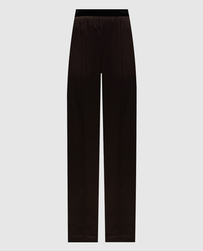 Tom Ford Brown silk pants PAW683FAX881