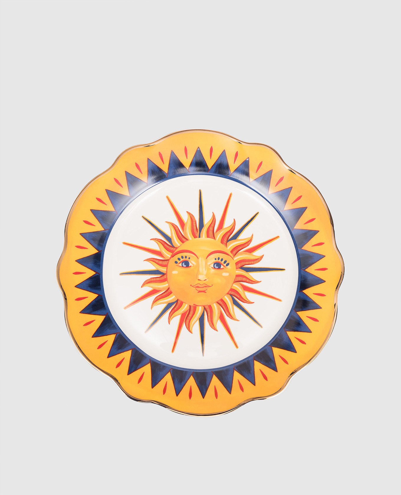 

Dolce Vita porcelain dinner plate Baci Milano, Orange