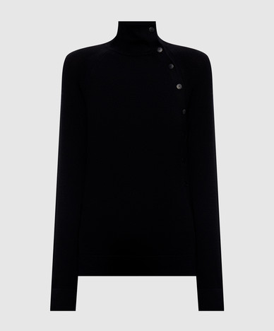 Jersey negro con botones