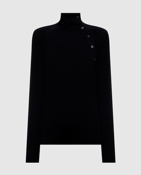 Dondup Black jumper with buttons DT445M01022D002