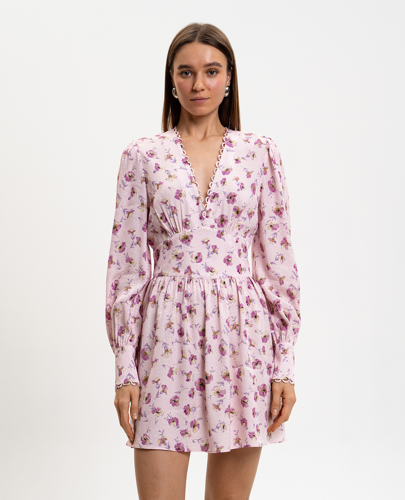 

Pink printed dress Twinset