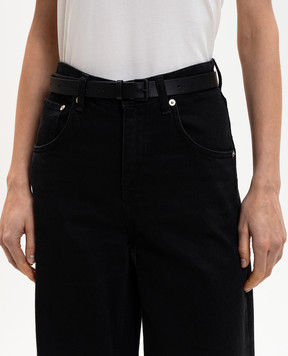 Sofie D`Hoore Black leather belt VARNIA VARNIA25LNA