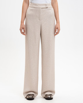 Peserico Beige wool pants E04967U01515