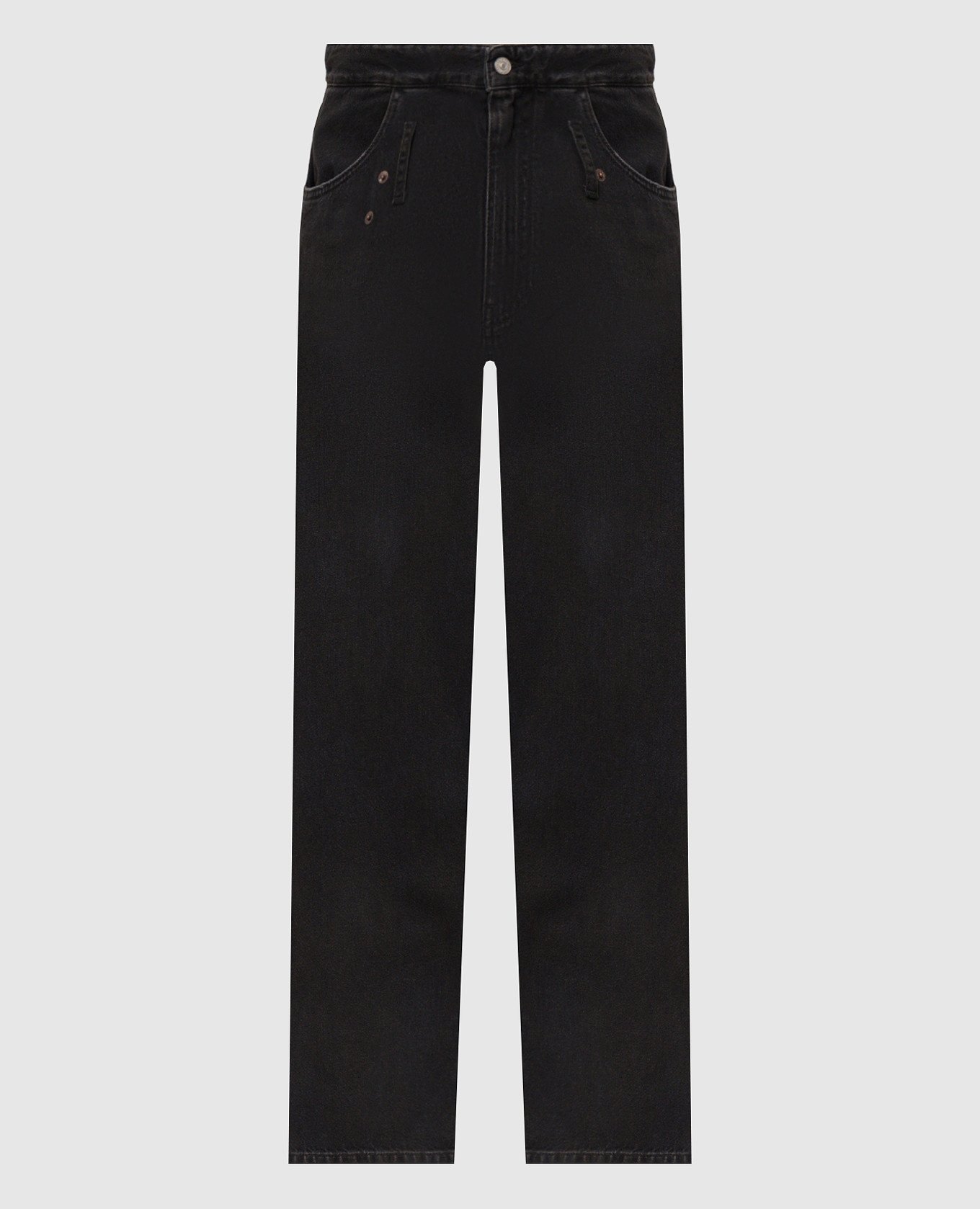 Black jeans with logo patch Maison Margiela MM6