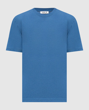 CDLP Blue straight-cut T-shirt MTO016012101