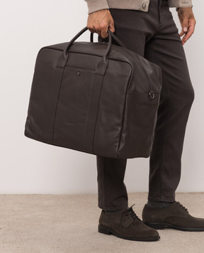 Gianni Chiarini Brown travel bag with embossed logo BSNB20219GRNCRV