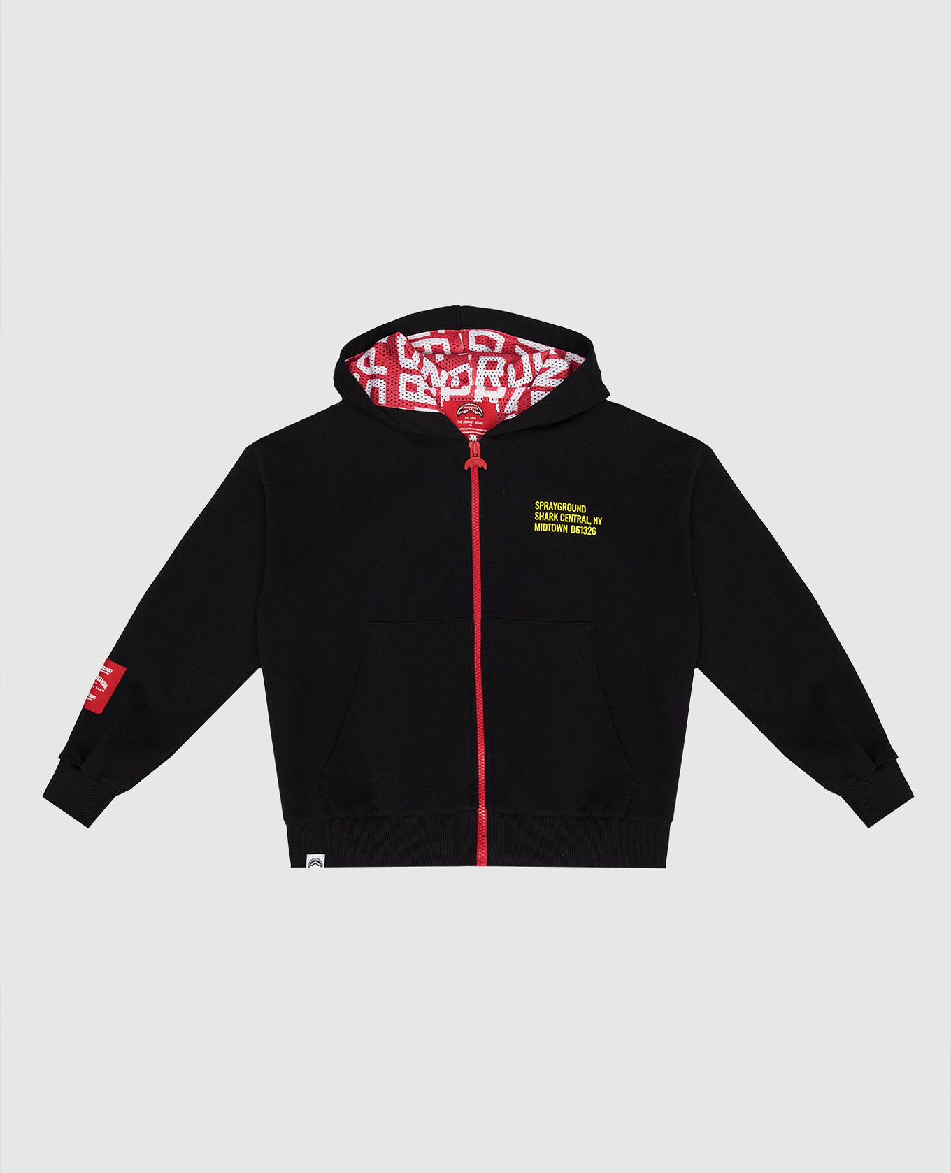 Children's black Shark sports jacket Sprayground