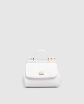 Dolce&Gabbana Children's white patent leather bag Sicily EB0003A1067