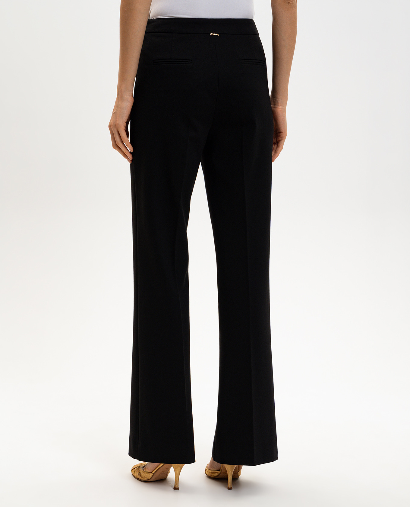 

Black flared pants with logo Twinset