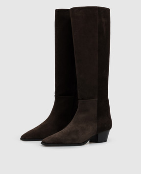 Aeyde Medea brown suede boots KB0619003003225