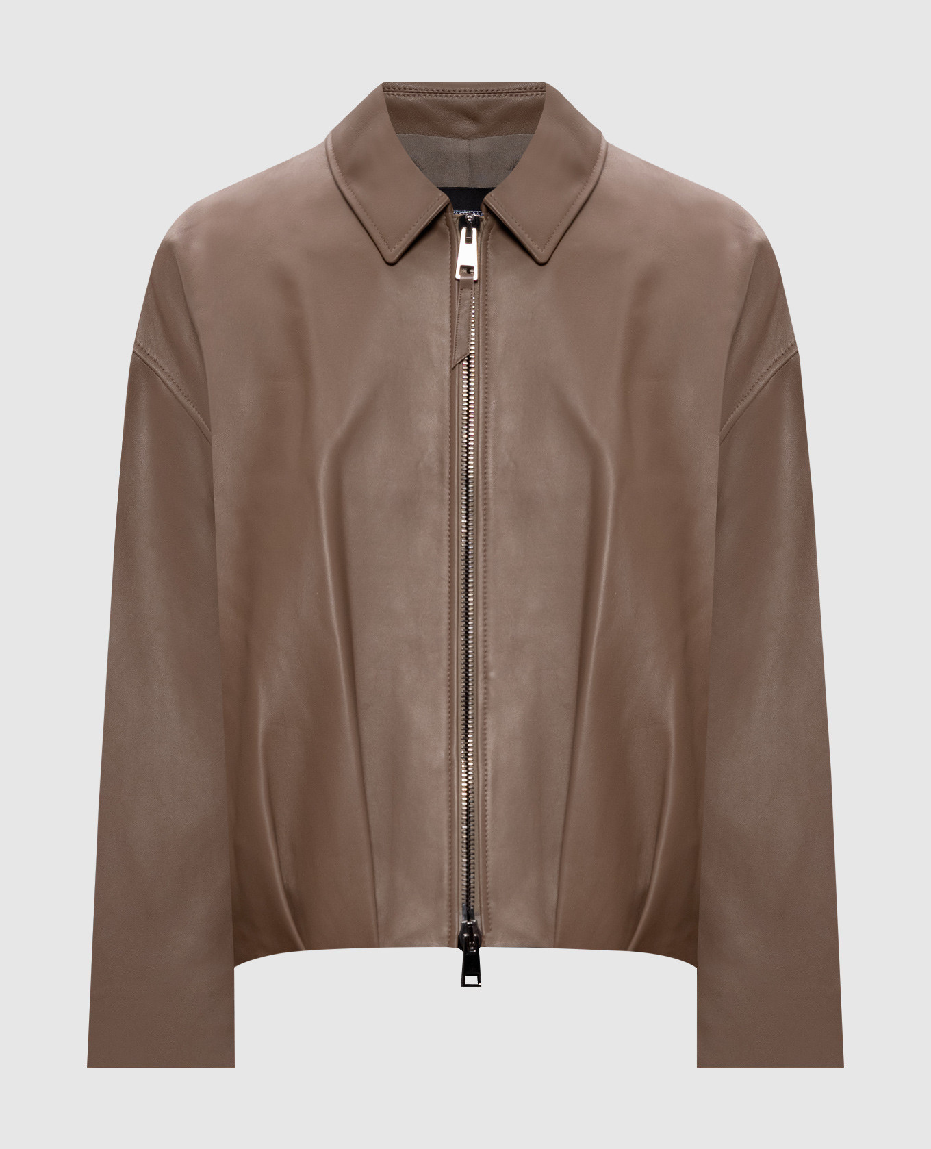 

Brown leather jacket Lavy Simonetta Ravizza