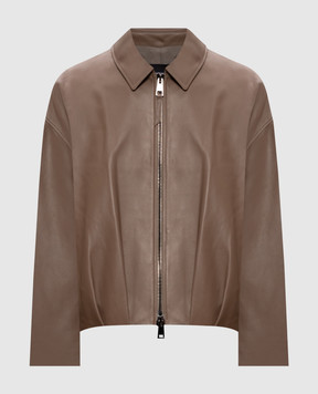Simonetta Ravizza Brown leather jacket Lavy S06JA409L1