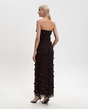 Simkhai Iridessa brown sequin dress 1261218LG